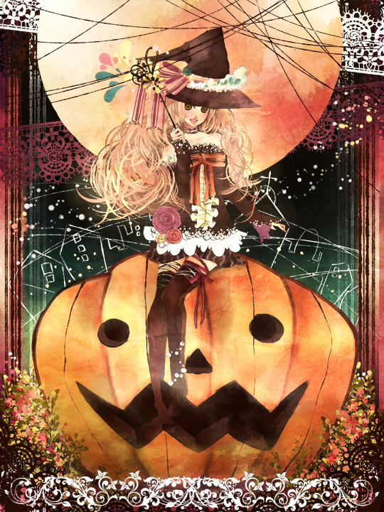 ハロウィンイラストコンテスト2009 夜会の魔女 お絵描きjp