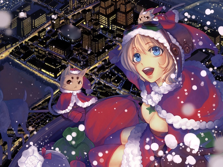 クリスマスイラストコンテスト2011 サンタクロースの弟子 お絵描きjp